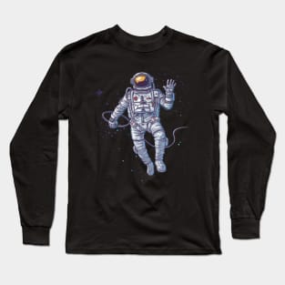 'Astronaut Spaceman on Moon' Cool Space Galaxy Gift Long Sleeve T-Shirt